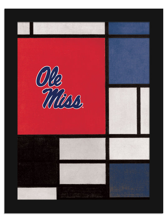 Fan Creations Home Decor Ole Miss Team Composition 12x16