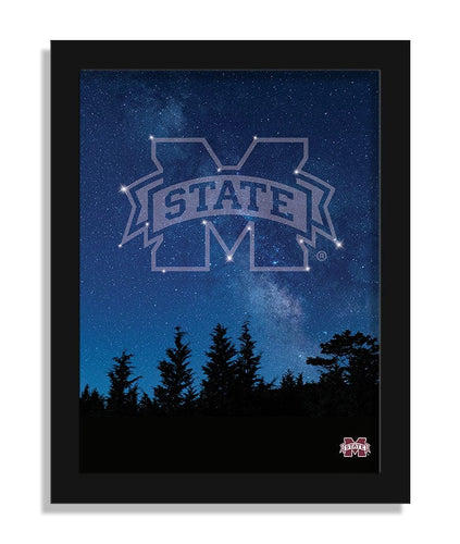 Fan Creations Home Decor Mississippi State in The Stars 12x16