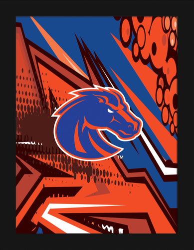 Fan Creations Home Decor Boise State Team Comic 12x16