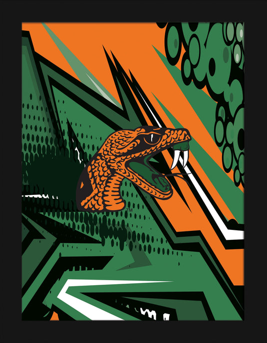 Fan Creations Home Decor Florida A&M Team Comic 12x16