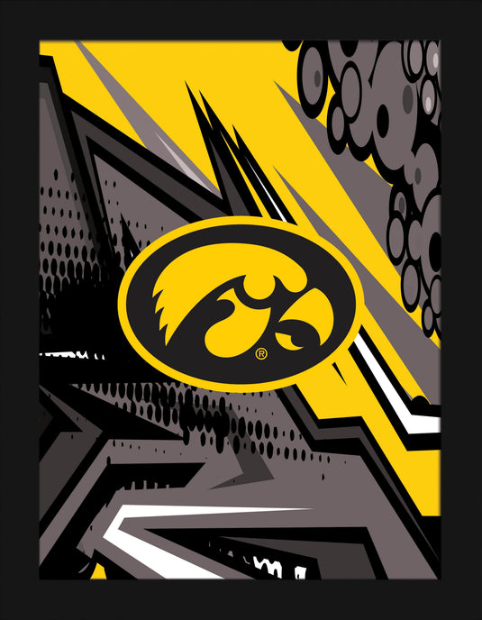 Fan Creations Home Decor Iowa Team Comic 12x16