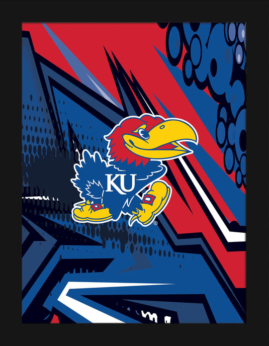 Fan Creations Home Decor Kansas Team Comic 12x16