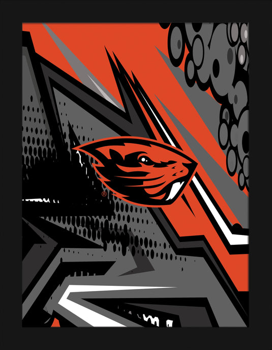 Fan Creations Home Decor Oregon State Team Comic 12x16