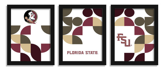 Fan Creations Home Decor Florida State Minimalist Color Pop 12x16 (set of 3)