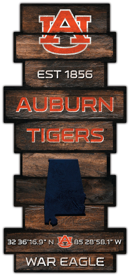 Fan Creations Wall Decor Auburn Wood Celebration Stack