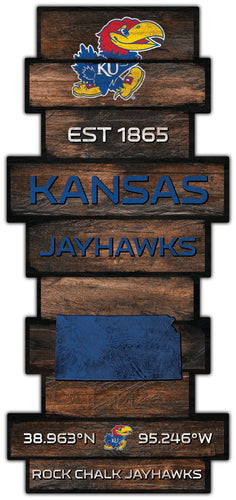 Fan Creations Wall Decor Kansas Wood Celebration Stack