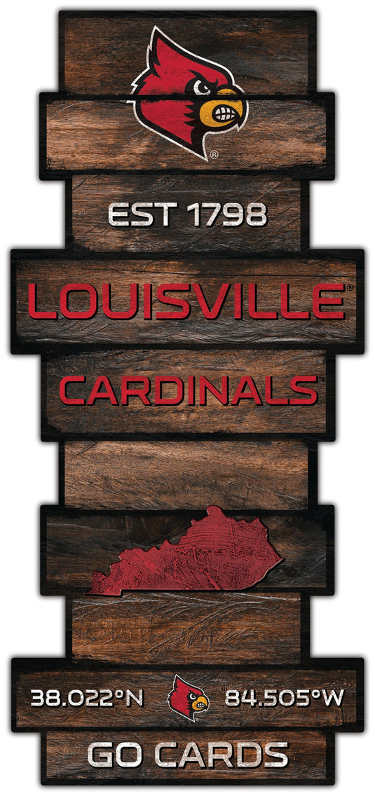 Fan Creations Wall Decor Louisville Wood Celebration Stack