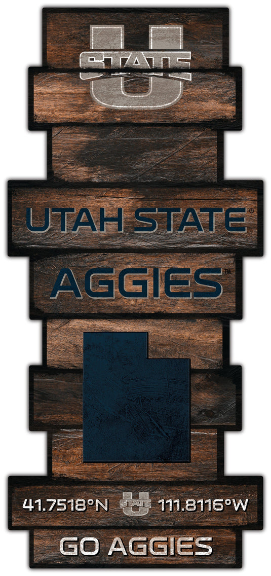 Fan Creations Wall Decor Utah State Wood Celebration Stack