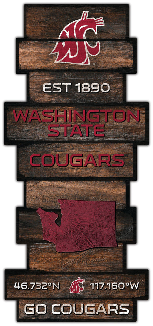 Fan Creations Wall Decor Washington State Wood Celebration Stack