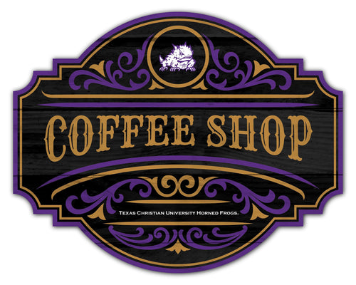 Fan Creations Home Decor TCU Coffee Tavern Sign 24in