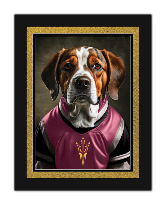 Fan Creations Wall Decor Arizona State Dog in Team Jersey 12x16