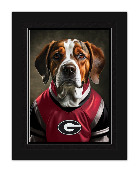 Fan Creations Wall Decor Georgia Dog in Team Jersey 12x16