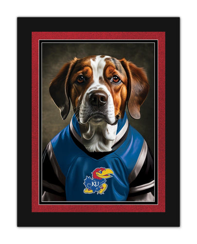 Fan Creations Wall Decor Kansas Dog in Team Jersey 12x16