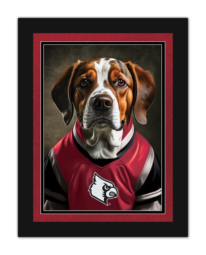 Fan Creations Wall Decor Louisville Dog in Team Jersey 12x16