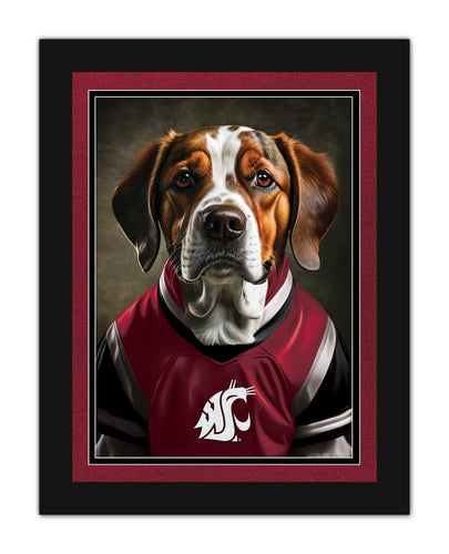 Fan Creations Wall Decor Washington State Dog in Team Jersey 12x16