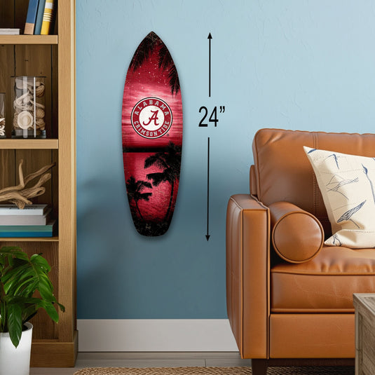 Fan Creations 24inch NCAA University of Alabama Surfboard Wall Art