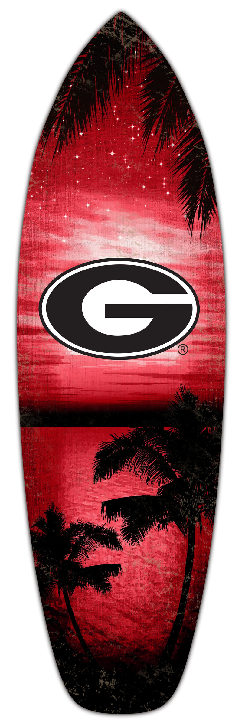 Load image into Gallery viewer, Fan Creations 24inch NCAA University of Georgia Surfboard Wall Art
