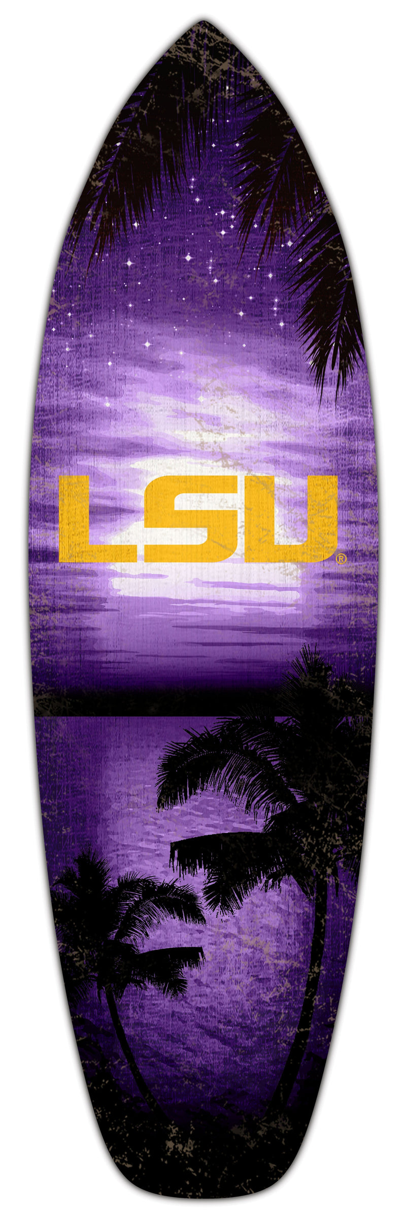 Load image into Gallery viewer, Fan Creations 24inch NCAA LSU Surfboard Wall Art
