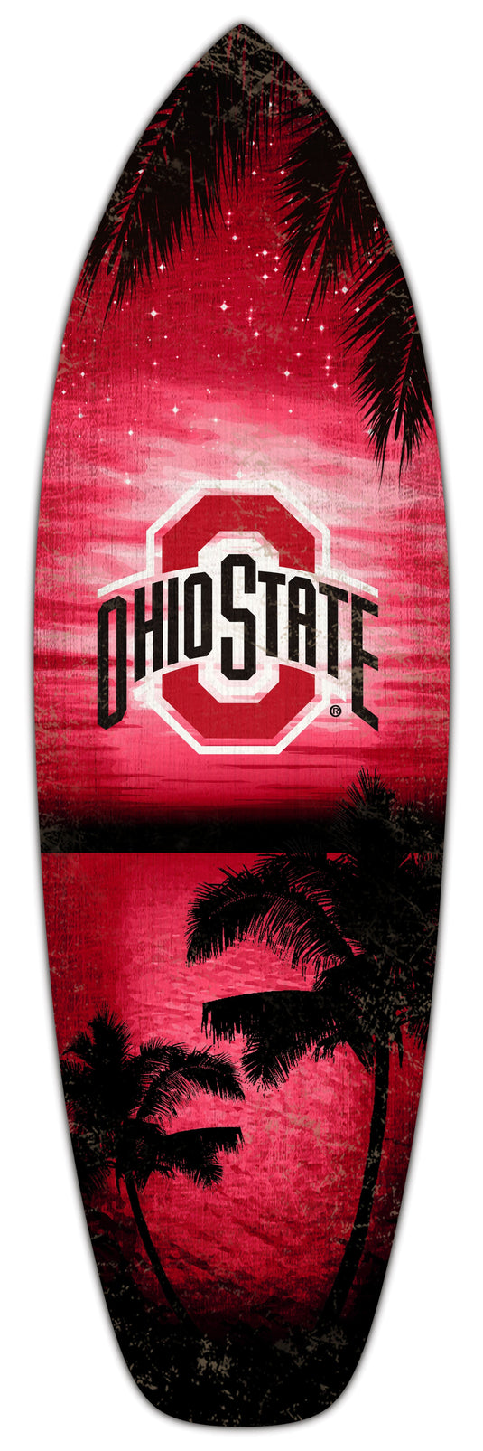 Fan Creations 24inch NCAA Ohio State University Surfboard Wall Art