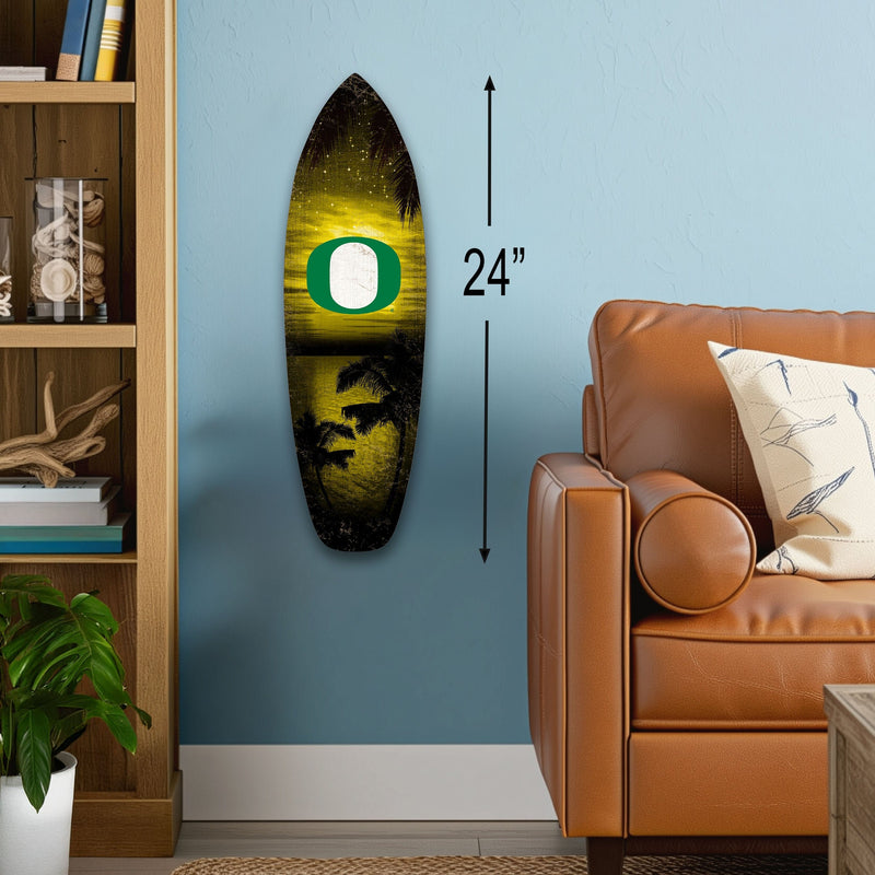 Load image into Gallery viewer, Fan Creations 24inch NCAA University of Oregon Surfboard Wall Art
