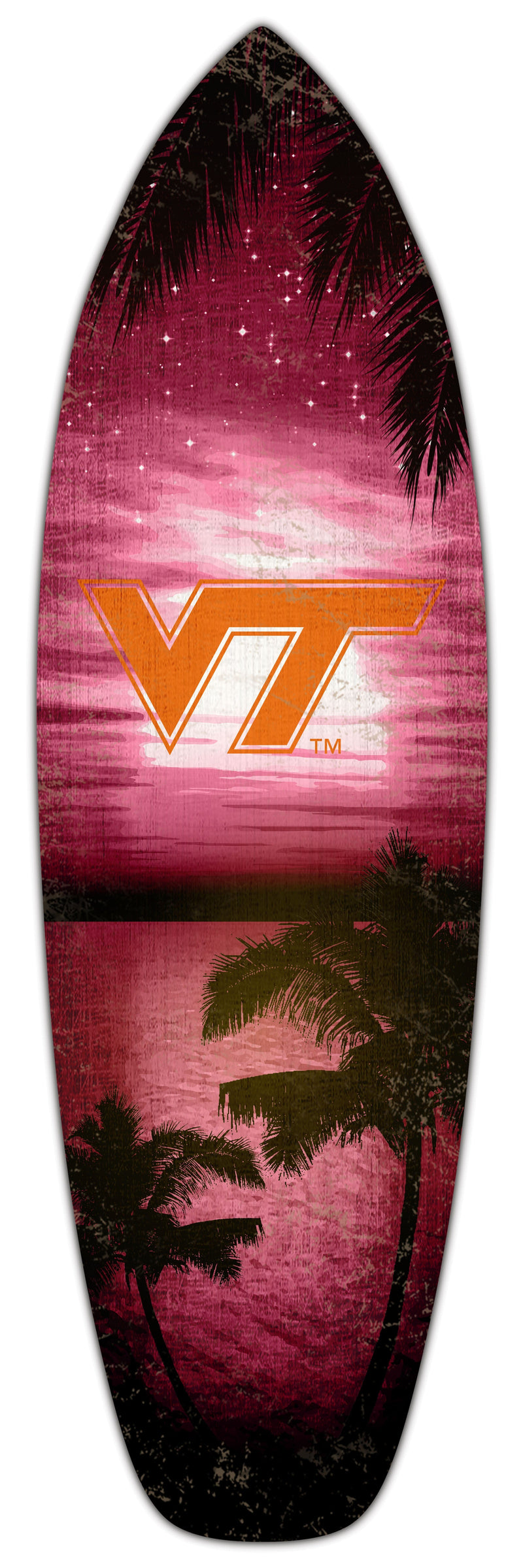 Load image into Gallery viewer, Fan Creations 24inch NCAA Virginia Tech Surfboard Wall Art
