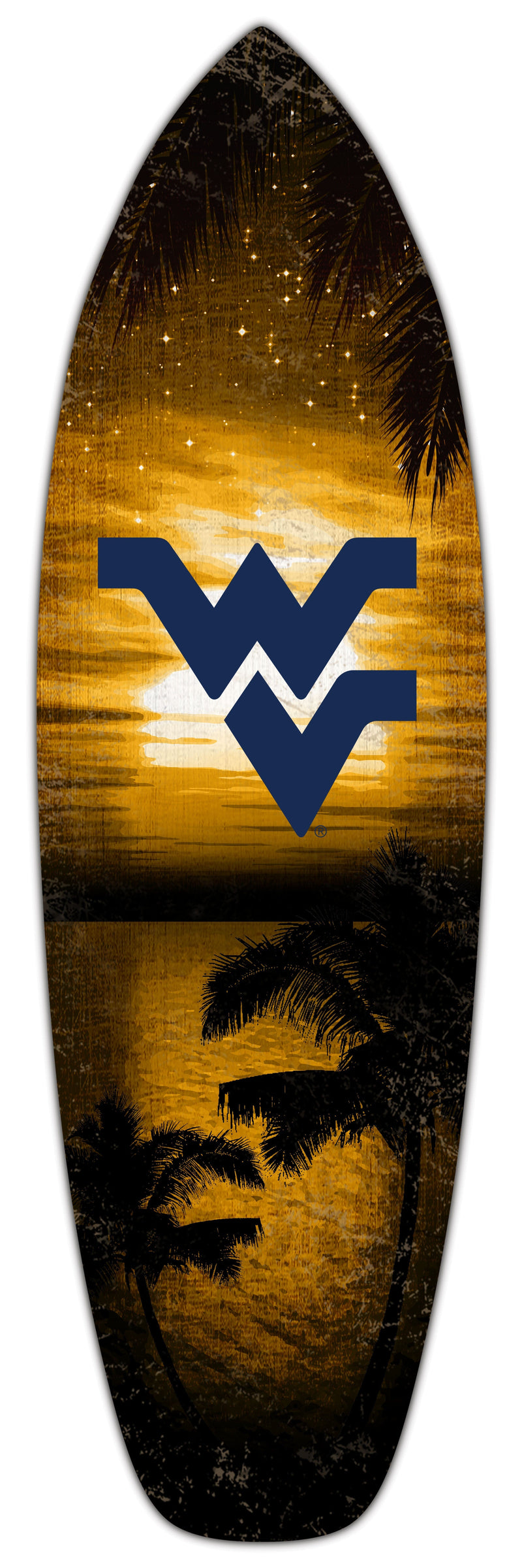 Load image into Gallery viewer, Fan Creations 24inch NCAA West Virginia University Surfboard Wall Art
