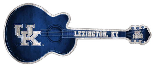 Fan Creations 24in Guitar NCAA University of Kentucky team wall art sign