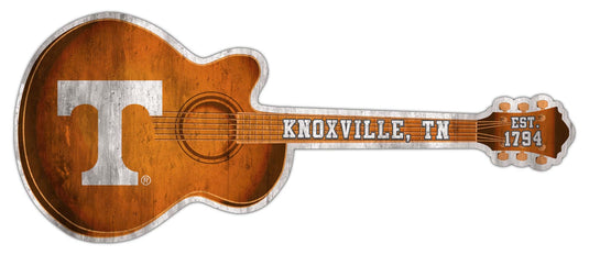 Fan Creations 24in Guitar NCAA University of Tennessee team wall art sign
