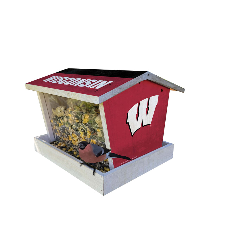Load image into Gallery viewer, Fan Creations Outdoor Bird Feeder  for Sports Fans - Assembled -  University of Arizona-  University of Wisconsin
