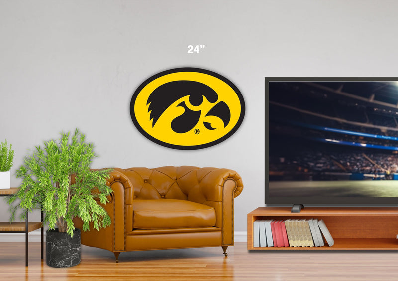 Load image into Gallery viewer, Fan Creations 24&quot; NCAA University of Iowa Logo Cutout
