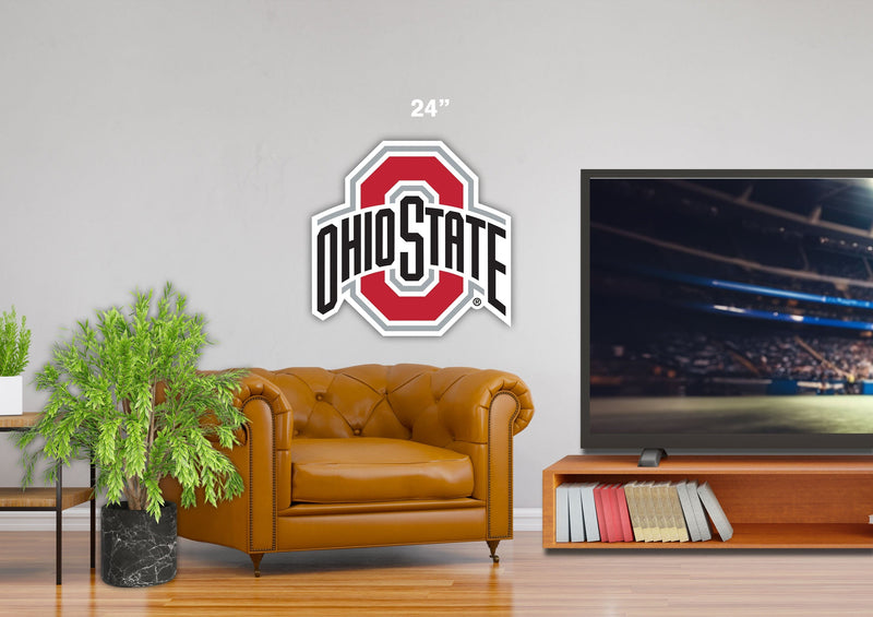 Load image into Gallery viewer, Fan Creations 24&quot; NCAA Ohio State University Logo Cutout
