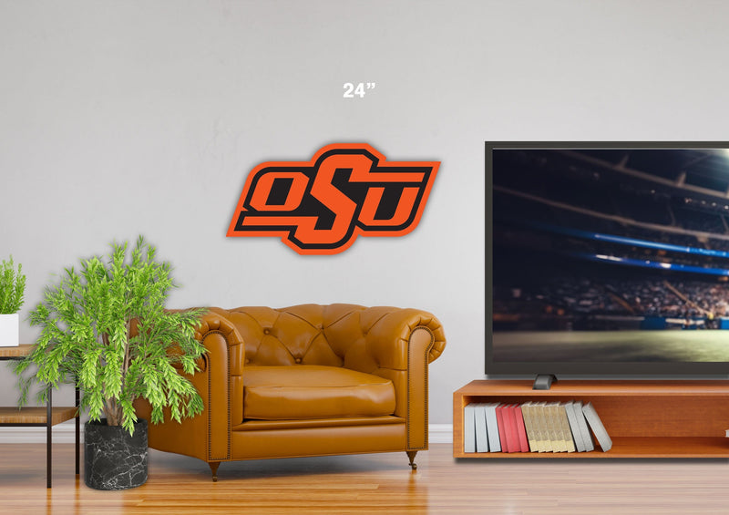 Load image into Gallery viewer, Fan Creations 24&quot; NCAA Oklahoma State University Logo Cutout
