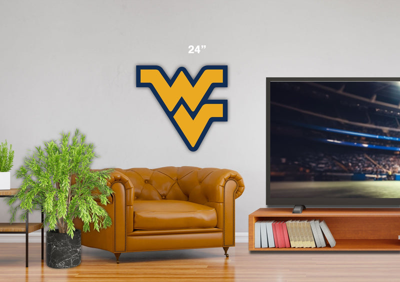 Load image into Gallery viewer, Fan Creations 24&quot; NCAA West Virginia University Logo Cutout
