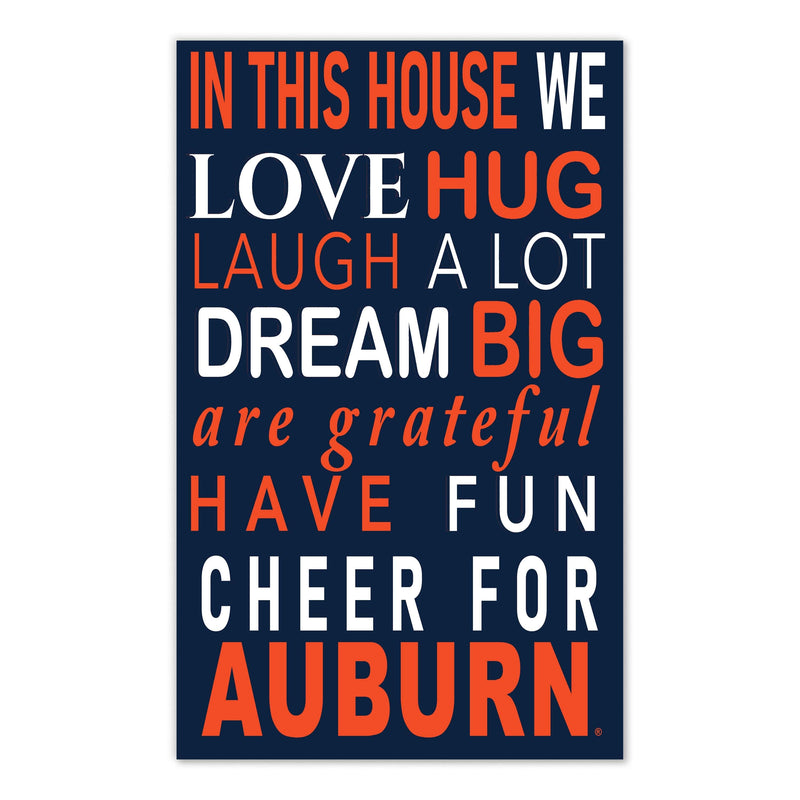 Load image into Gallery viewer, Fan Creations NCAA Auburn University in This House 11x19 Wall Decor
