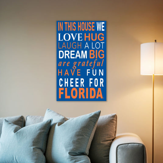 Fan Creations NCAA University of Florida in This House 11x19 Wall Decor
