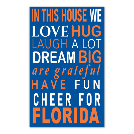 Fan Creations NCAA University of Florida in This House 11x19 Wall Decor