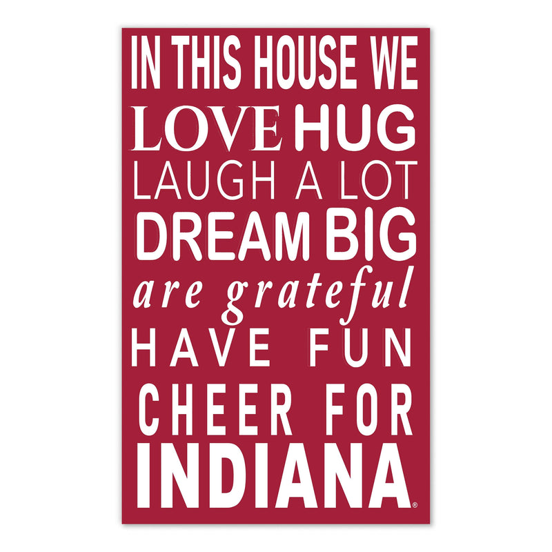 Load image into Gallery viewer, Fan Creations NCAA Indiana University in This House 11x19 Wall Decor
