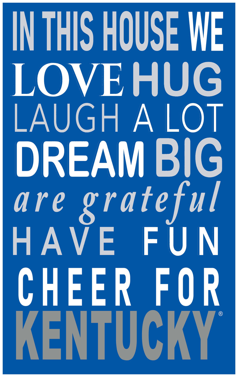 Load image into Gallery viewer, Fan Creations NCAA University of Kentucky in This House 11x19 Wall Decor
