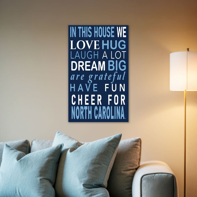 Load image into Gallery viewer, Fan Creations NCAA University of North Carolina at Chapel Hill in This House 11x19 Wall Decor
