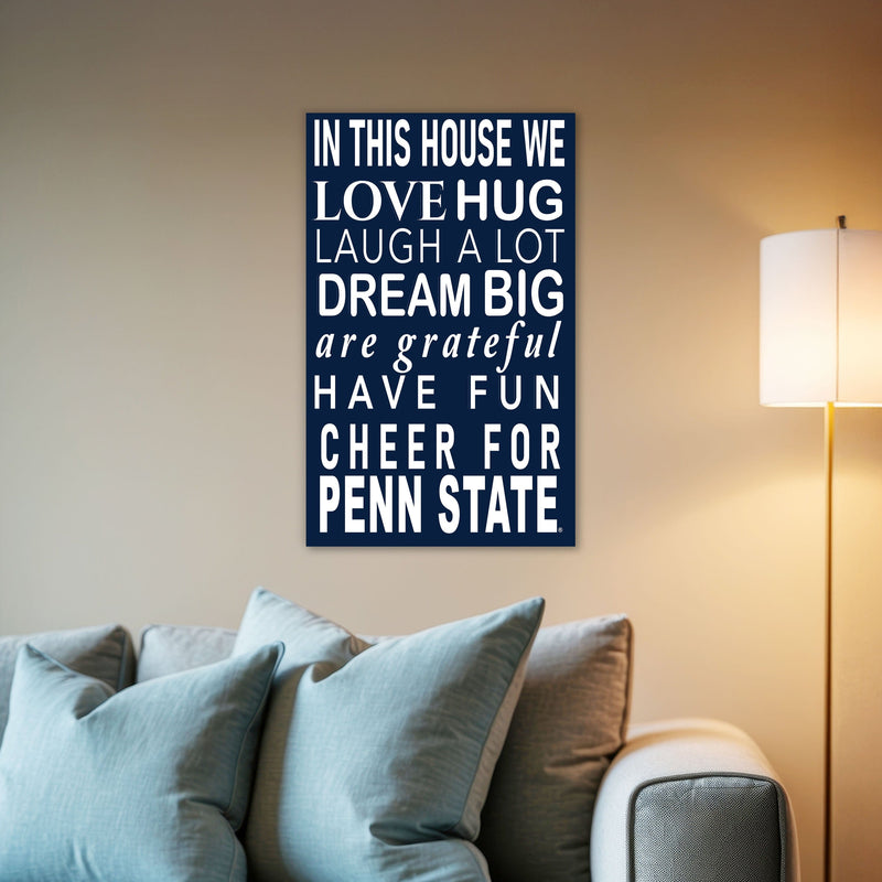 Load image into Gallery viewer, Fan Creations NCAA Pennsylvania State University in This House 11x19 Wall Decor
