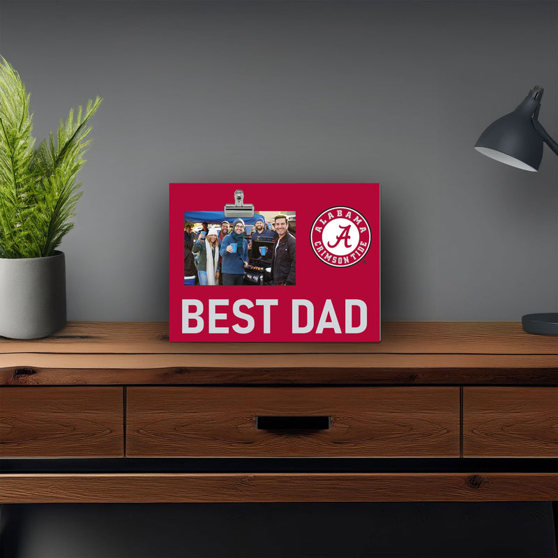 Load image into Gallery viewer, Fan Creations Best Dad NCAA University of Alabama Clip Frame
