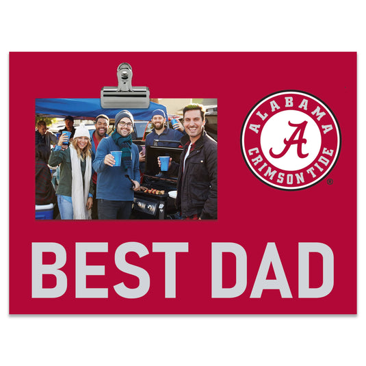 Fan Creations Best Dad NCAA University of Alabama Clip Frame