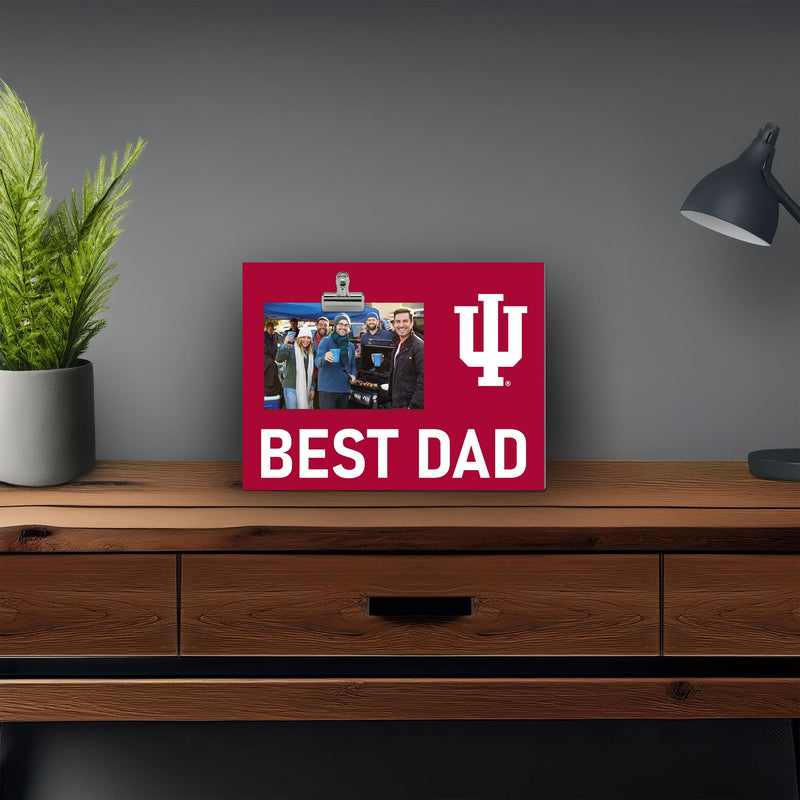 Load image into Gallery viewer, Fan Creations Best Dad NCAA Indiana University Clip Frame
