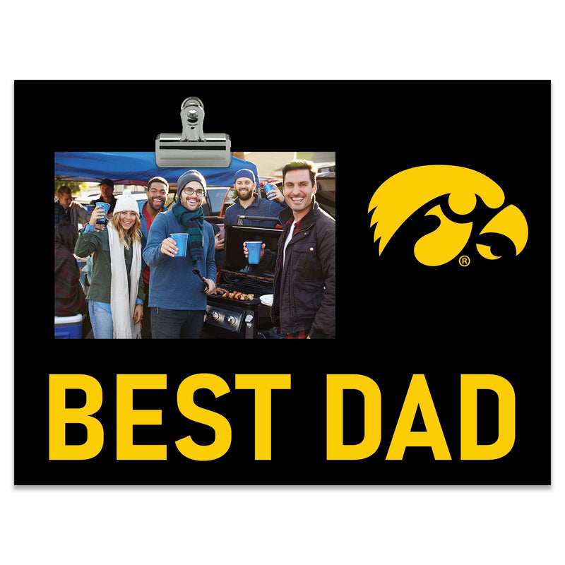Load image into Gallery viewer, Fan Creations Best Dad NCAA University of Iowa Clip Frame
