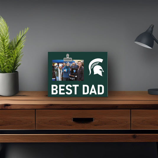 Fan Creations Best Dad NCAA Michigan State University Clip Frame