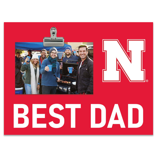 Fan Creations Best Dad NCAA University of Nebraska Clip Frame