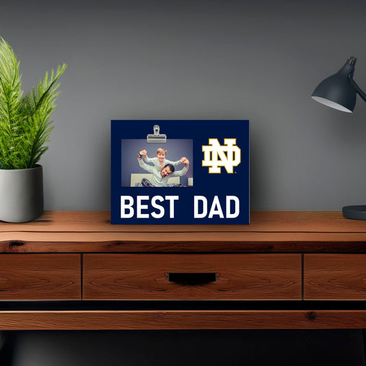 Fan Creations Best Dad NCAA University of Notre Dame Clip Frame