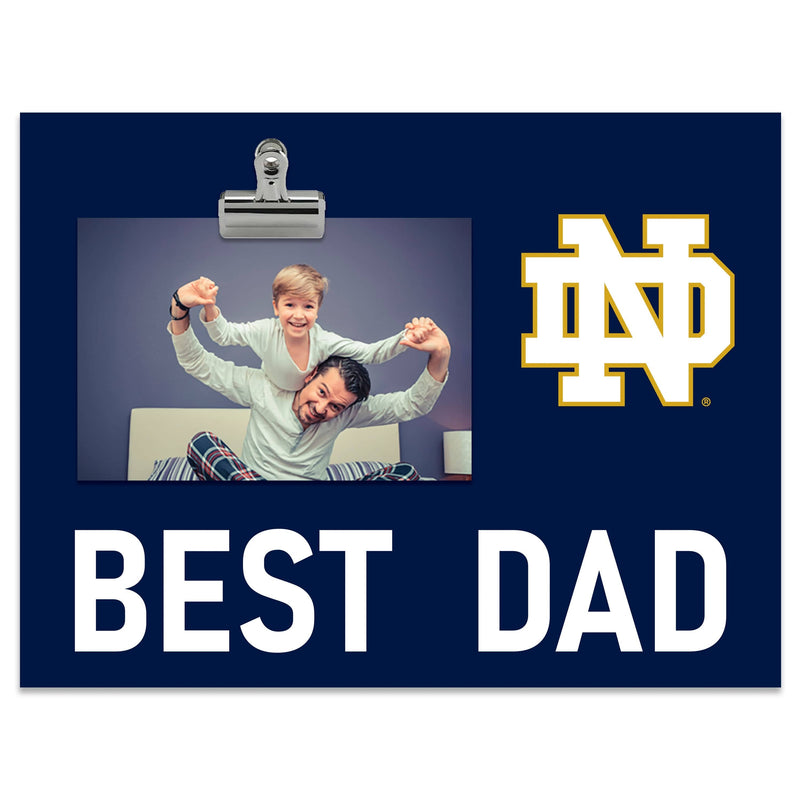 Load image into Gallery viewer, Fan Creations Best Dad NCAA University of Notre Dame Clip Frame
