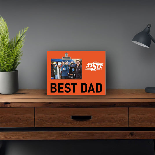 Fan Creations Best Dad NCAA Oklahoma State University Clip Frame