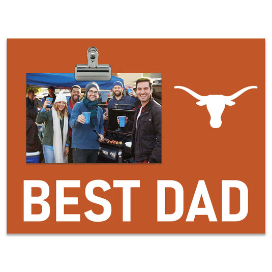 Fan Creations Best Dad NCAA University of Texas Clip Frame
